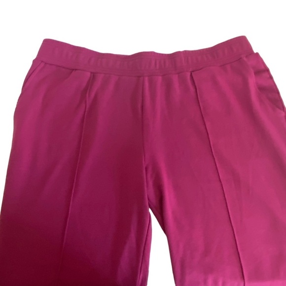 ANYBODY Sweatpants Size 1X Raspberry Lounge Wide Leg Pants - Picture 3 of 8